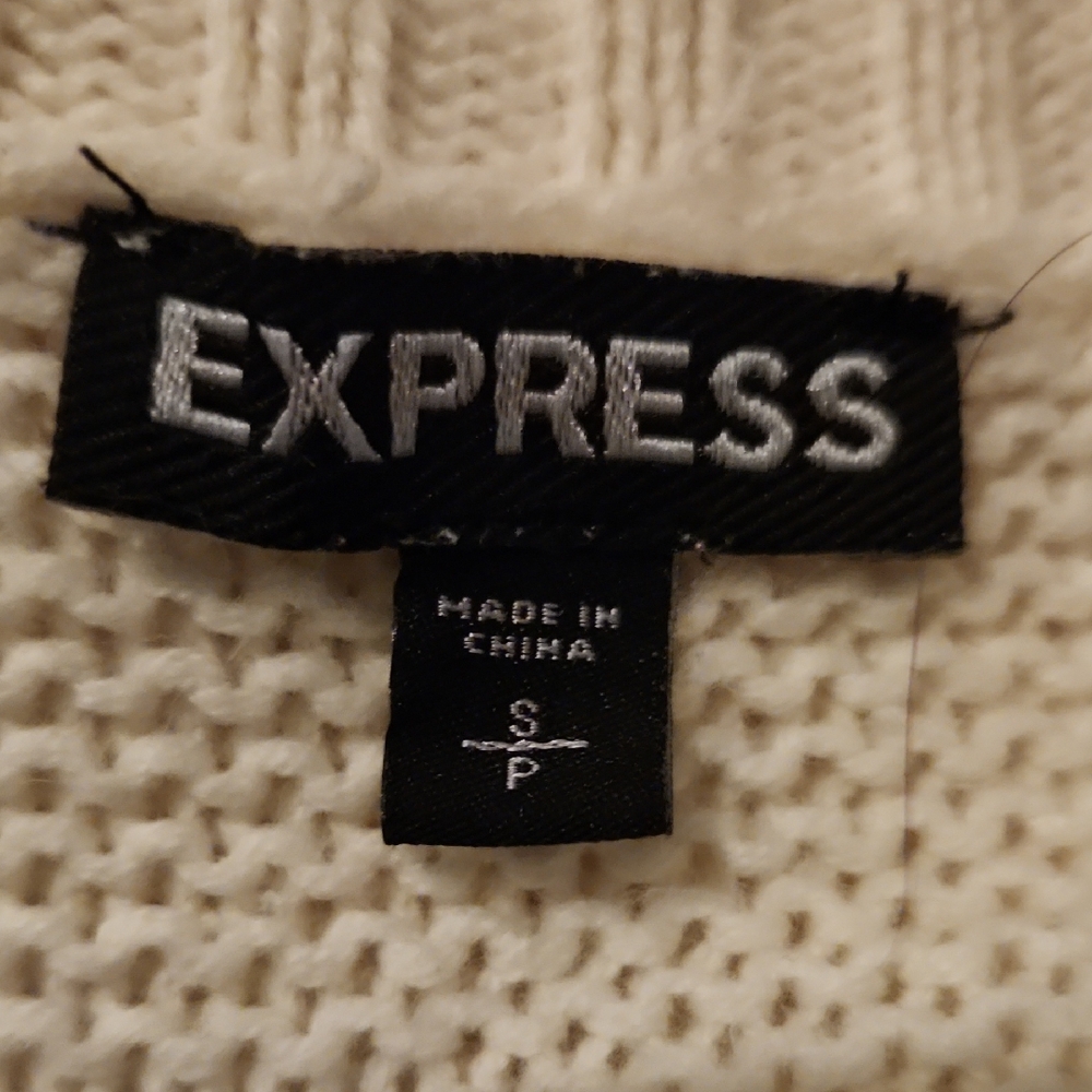 Express 🩷 Ivory Knit Cardigan - Picture 2 of 4
